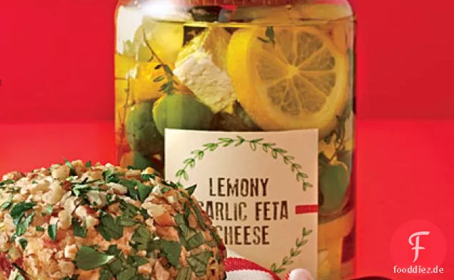 Zitroniger Knoblauch-Feta-Käse