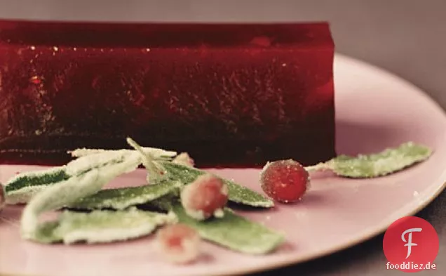 Cranberry Grappa-Gelee