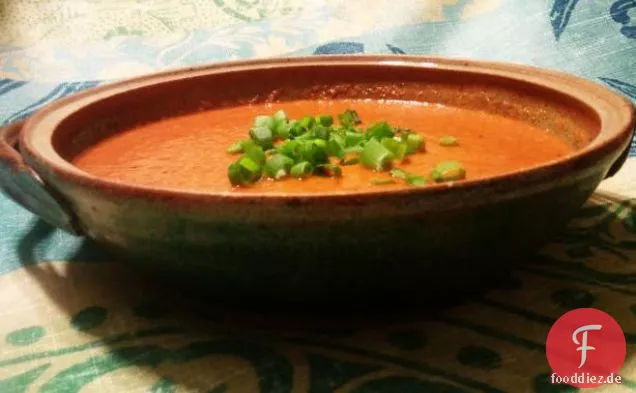 Gekühlte Tomaten-Paprika-Suppe