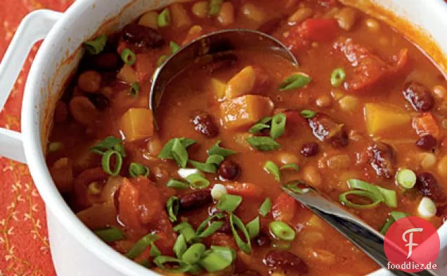 Vegetarisches Chili mit drei Bohnen