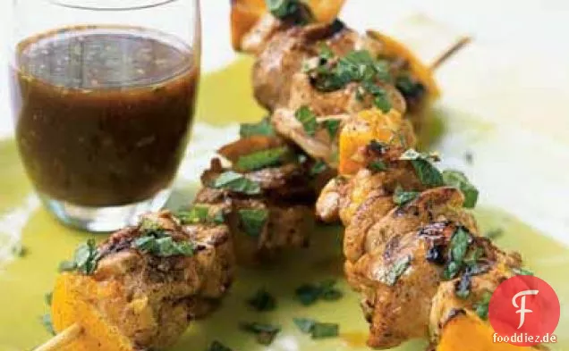 Mediterrane Gegrillte Hähnchen-Kebabs