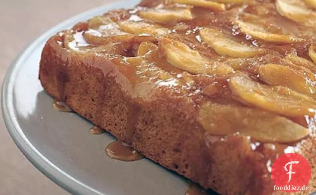 Karamell Apfel Upside-Down-Kuchen