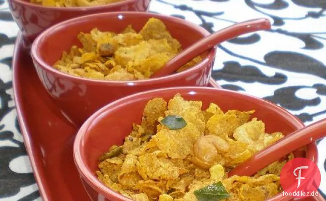 Cornflakes Chivda (Würzige indische Snack-Mix)