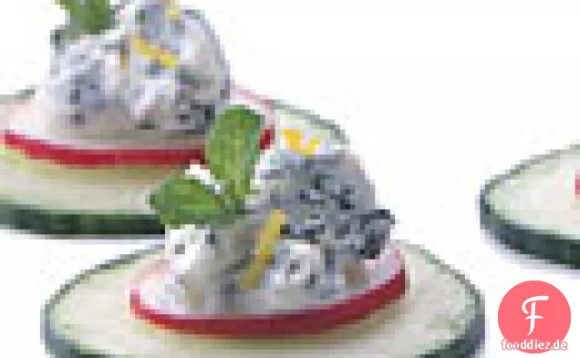 Kräuter-Frischkäse-Gurken-Runden