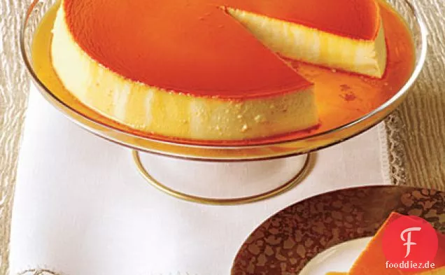 Karamell-Frischkäse Flan