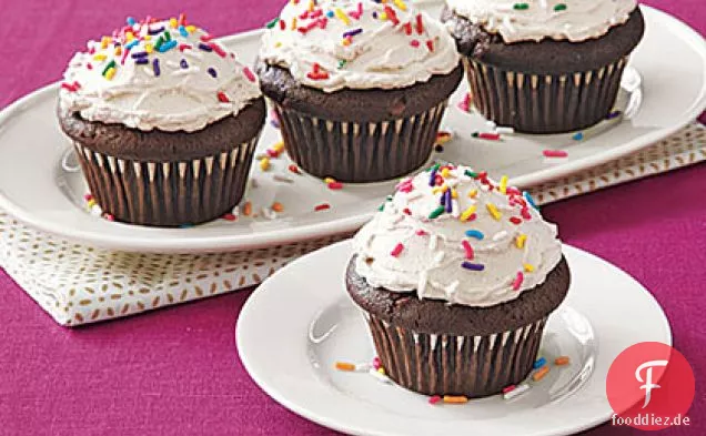 Doppel-Schokoladen-Cupcakes