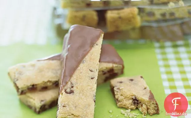 In Schokolade getauchte Shortbread-Finger