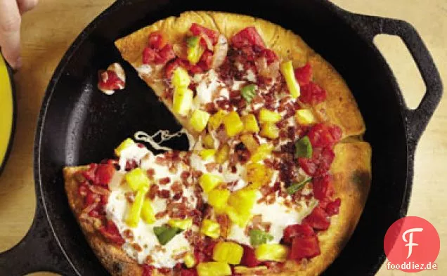Pizza 6: Gebratene hawaiianische Pizza