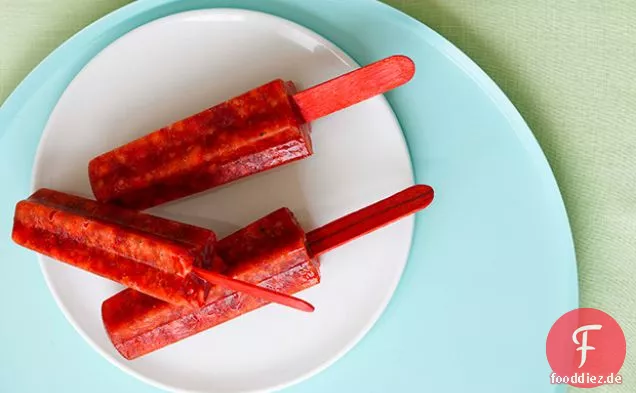 Balsamico-Erdbeer-Pops