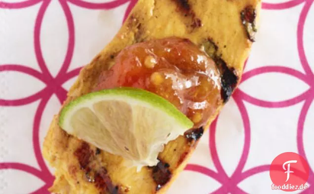 Tandoori Chicken Bites mit Mango-Chutney