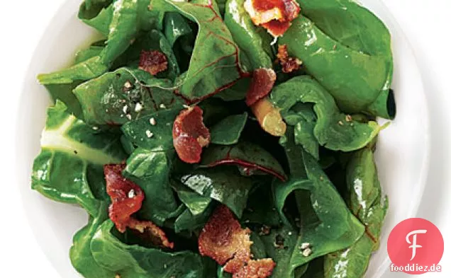 Warme Speckvinaigrette Mangold