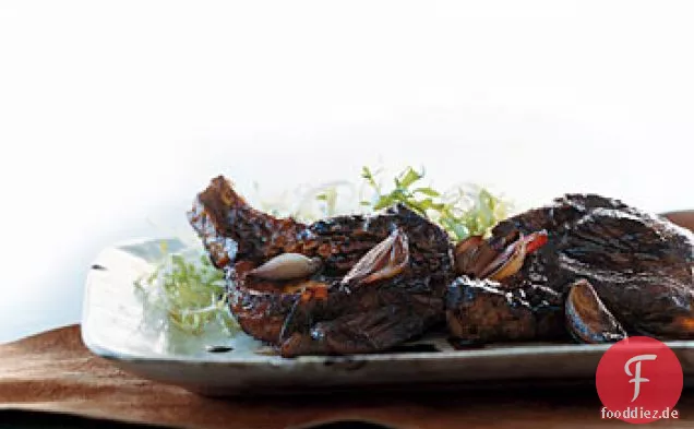 Balsamico-glasierte Schweinekoteletts