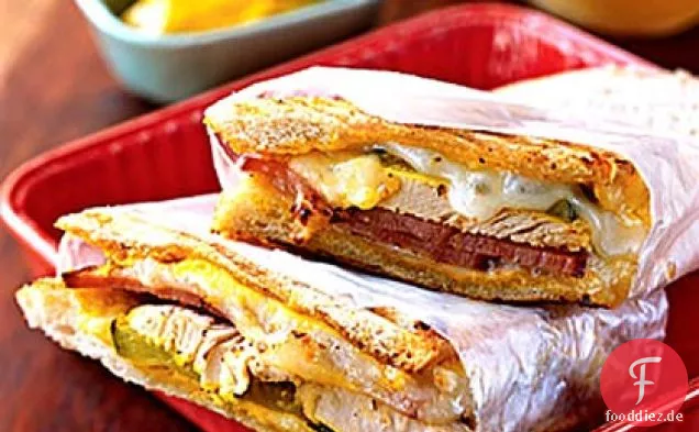 Gedrückt Kubanische Sandwiches