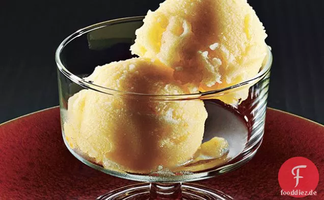 Mandarinen-und Prosecco-Sorbet