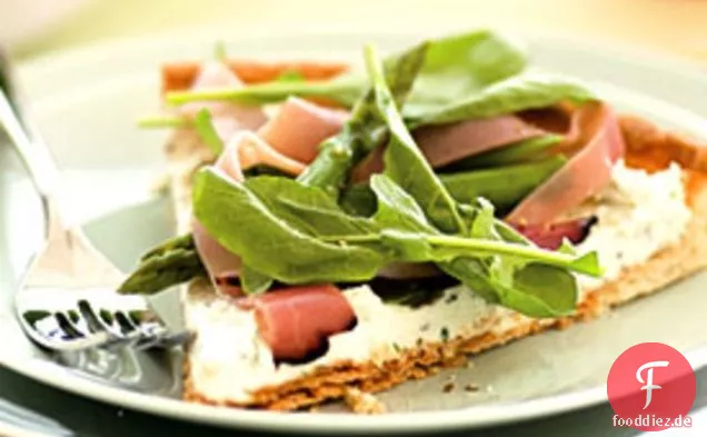 Mascarpone, Schinken und Spargeltarte