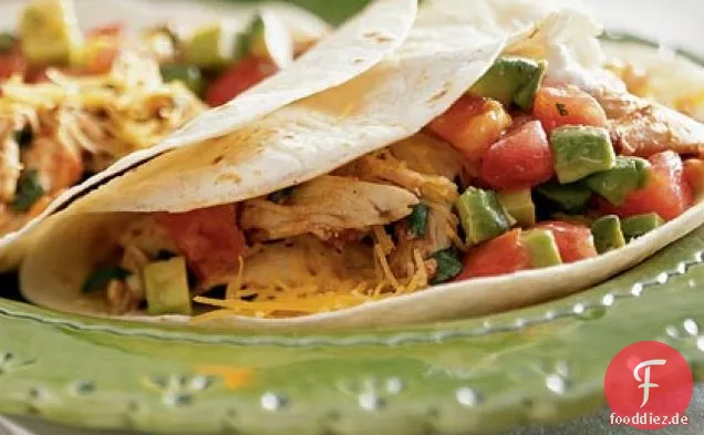 Weiche Huhn Tacos