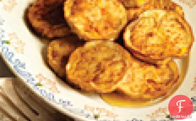 Auberginen-Krapfen mit Honig