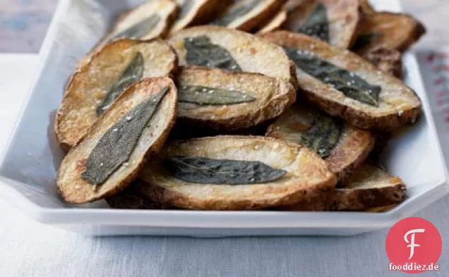 Backofen Pommes Frites mit Knusprigen Salbeiblätter