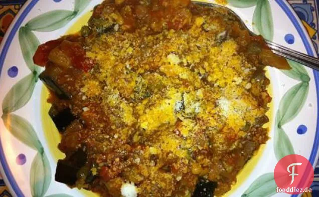 Caponata und Kräuterpolenta