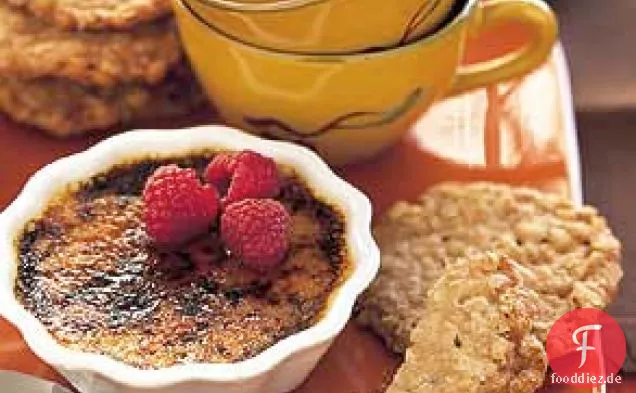 Brûlée mit gebranntem Zucker