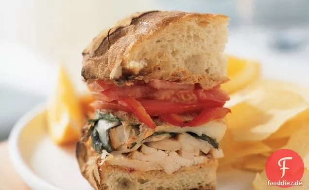 Mozzarella Huhn Sandwich