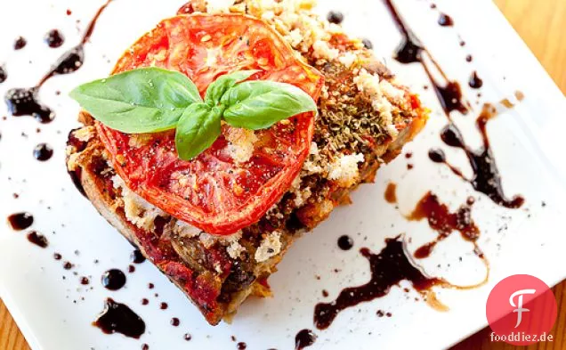 Rustikales Brot & Auberginen Lasagne