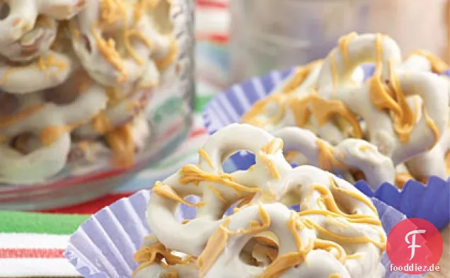 Weiße Schokolade-Butterscotch Brezeln