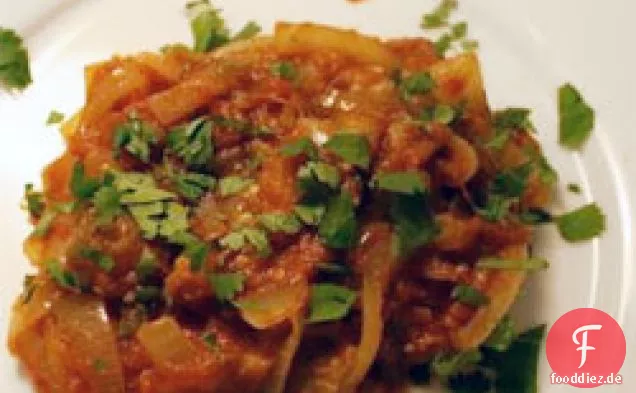 Abendessen heute Abend: Baingan Bharta (Auberginen-Curry)