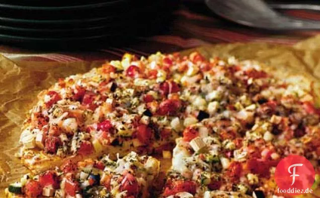 Garten Auberginen-Pizza