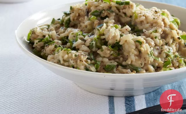 Gegrillte Auberginen-Risotto