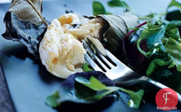 Mesclun-Salat mit Banon Käse