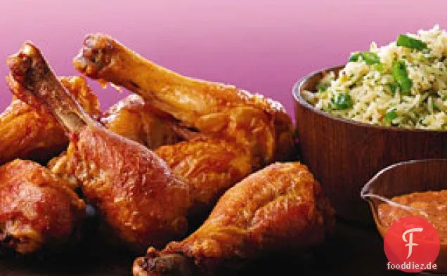 Chicken Drumsticks mit Muhammara Sauce