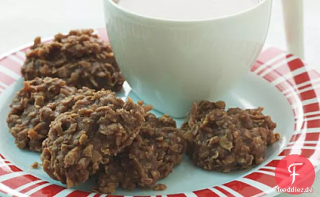No-Bake Schokolade-Haferflocken Cookies