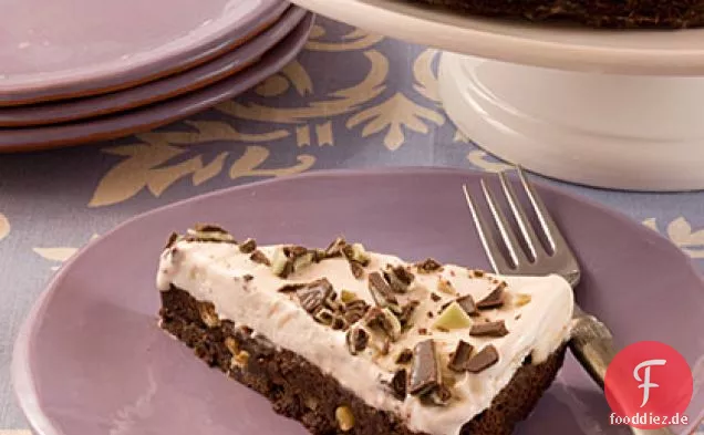 Minze Brownie Eistorte