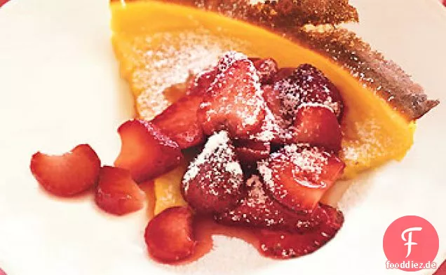 Puffed Pancake mit Erdbeeren