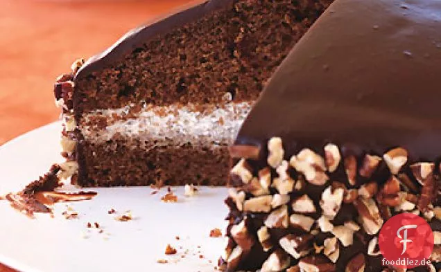 Schokoladen-Honig-Kuppelkuchen mit Schokoladen-Honig-Glasur