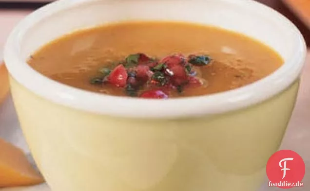 Karotten-Süßkartoffel-Suppe mit Cranberry-Relish