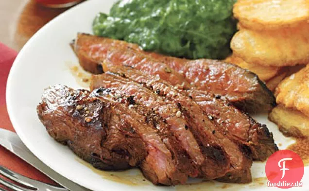 Cola- mariniertes Flankensteak