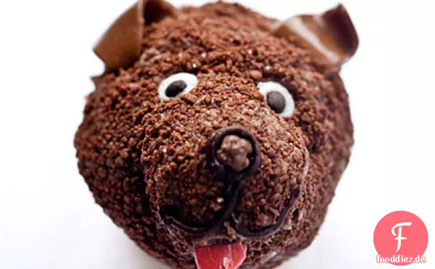 Brown-Hund-Cupcakes
