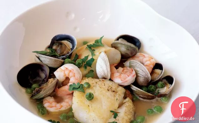 Kabeljau mit baskischer Weinsauce
