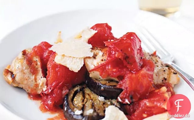 Gegrilltes Hähnchen Parmesan
