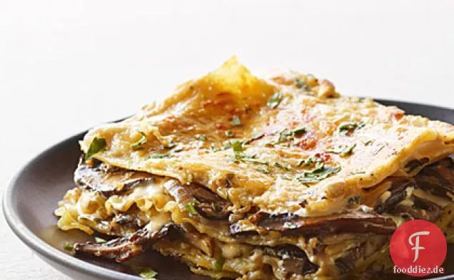 Pilz- und frische Kräuter-Lasagne