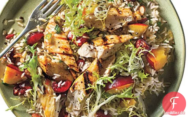 Steinobst Huhn-Reis-Salat
