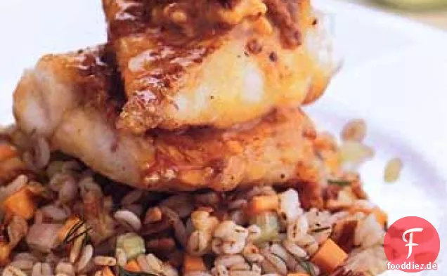Gebratene Red Snapper mit Chipotle-Butter