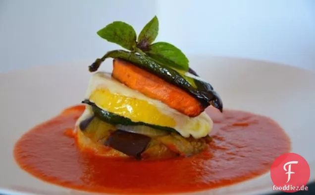 Gebratenes Gemüse Mit Polenta
