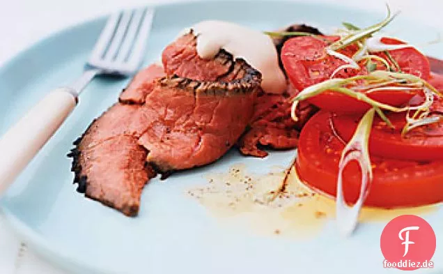 London Broil mit Soja-Zitrus-Mayonnaise