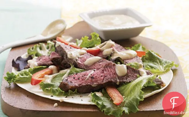 Schwarzer Pfeffer Sirloin Wrap mit Kickin 'Chipotle Spread