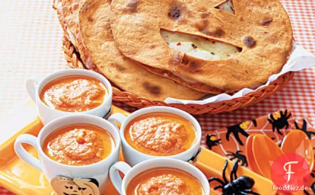 Jack-o'-Laterne Quesadillas