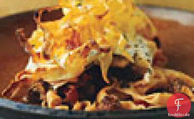Lasagne-Brötchen mit gerösteten Tomaten und Auberginen
