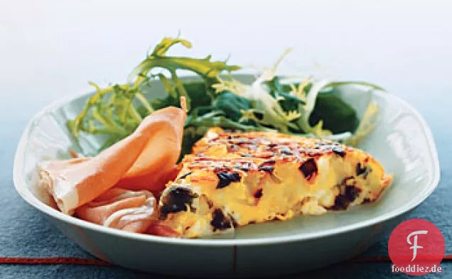 Kartoffel-und Boursin Frittata